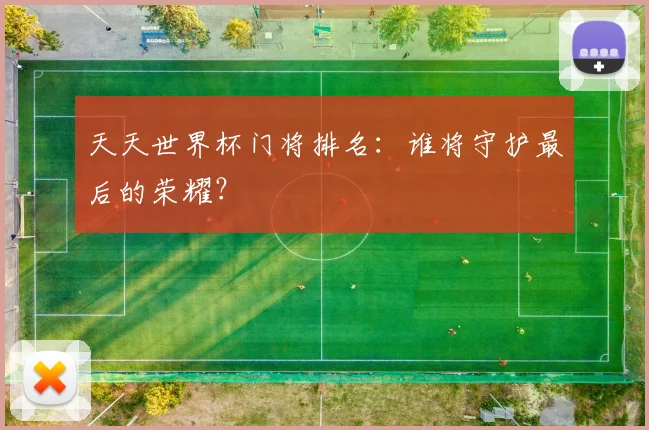 天天世界杯门将排名：谁将守护最后的荣耀？