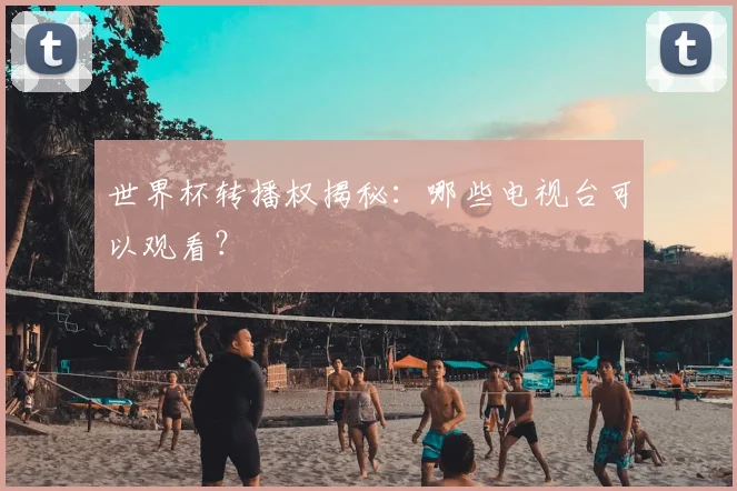 世界杯转播权揭秘:哪些电视台可以观看?